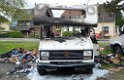 Wohnmobil ausgebrannt Koeln Porz Linder Mauspfad P025